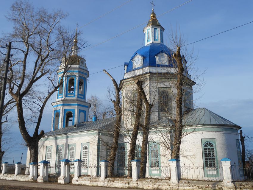 Рождественское. Церковь Вознесения Господня. фасады, Южный фасад