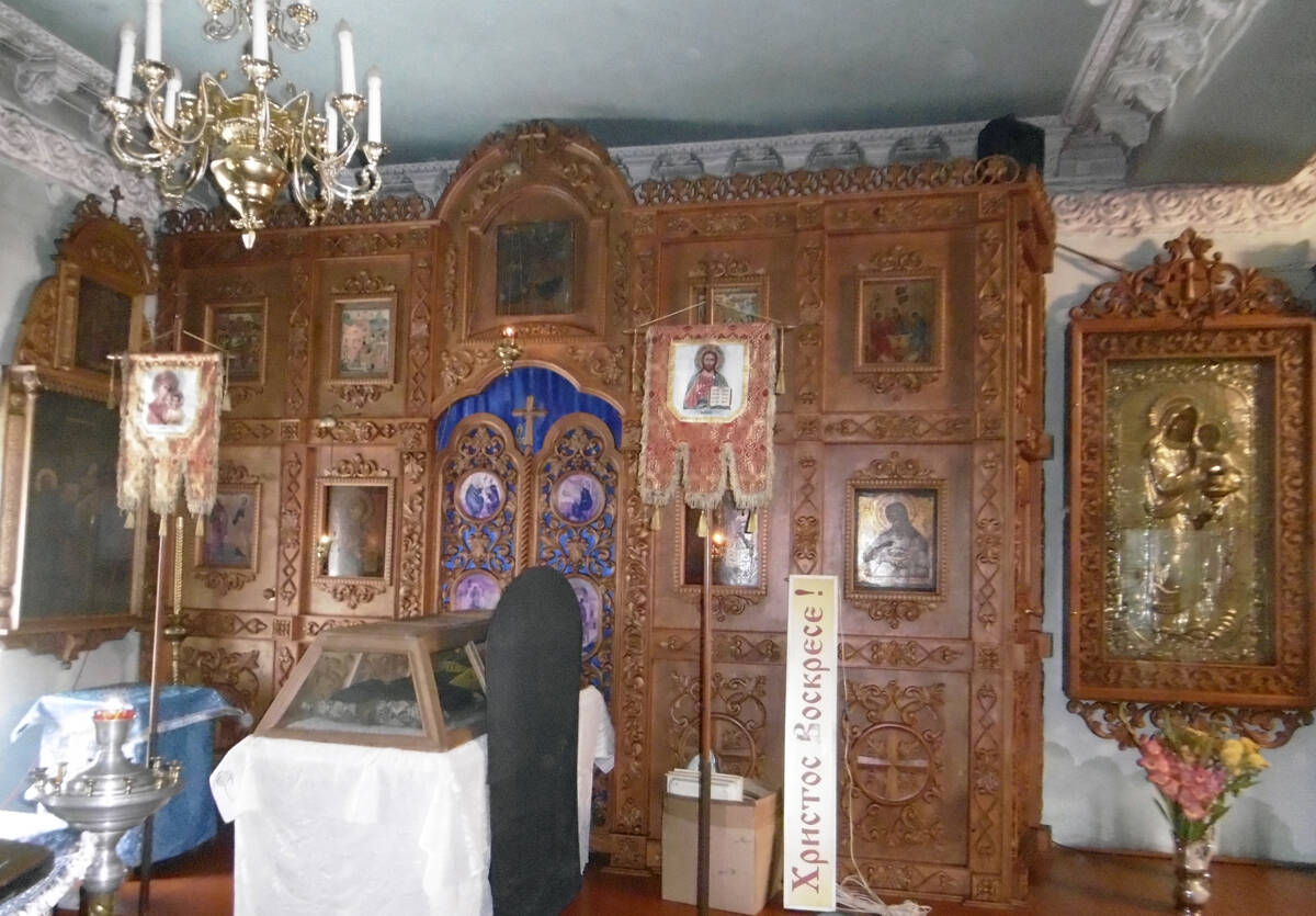 Церковь Чуда Михаила Архангела, Городец (Городецкий район, Нижегородская область). интерьер и убранство, Левый придел Рождества Иоанна Предтечи