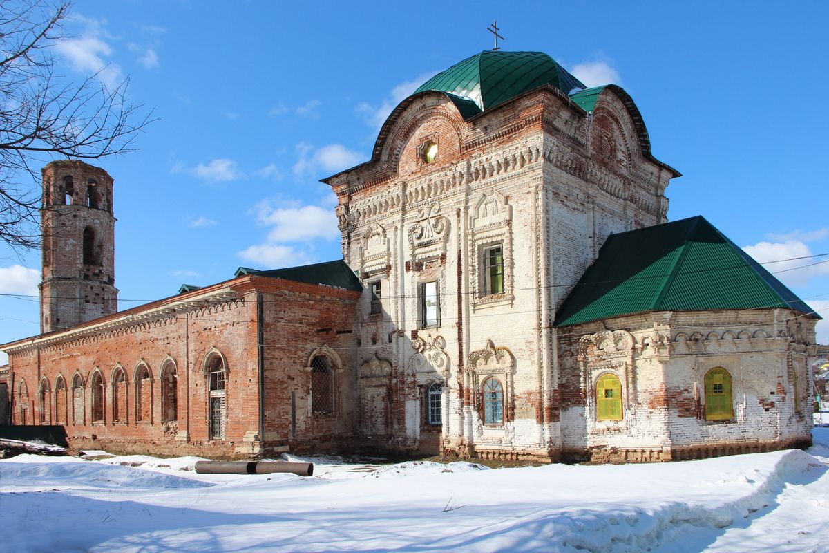 Собор Николая Чудотворца, Нолинск (Нолинский район, Кировская область). фасады, Вид с юго-востока.