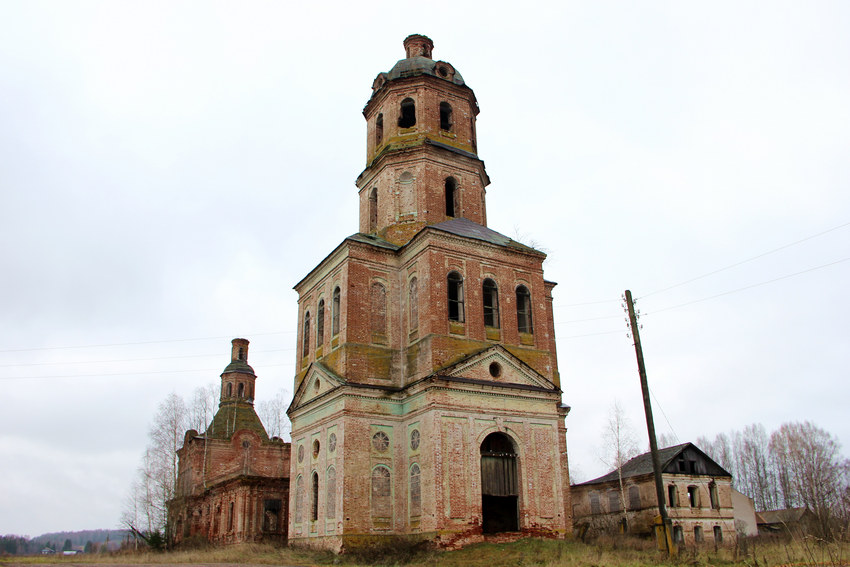 Церковь Вознесения Господня, Русаново (Орловский район, Кировская область). фасады