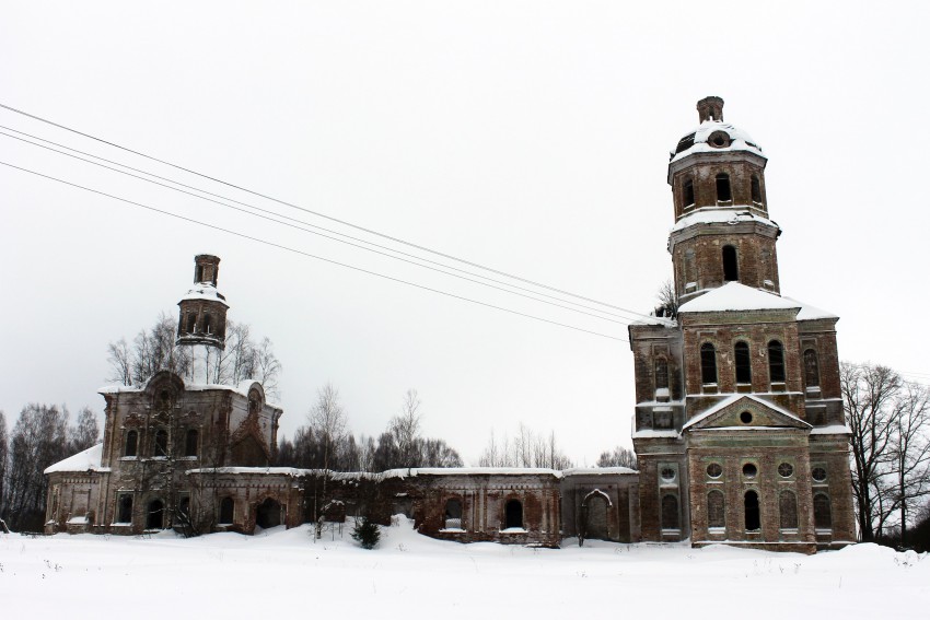 Русаново. Церковь Вознесения Господня. фасады