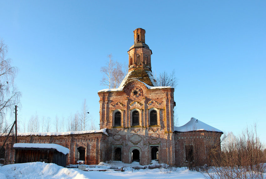 Церковь Вознесения Господня, Русаново (Орловский район, Кировская область). фасады