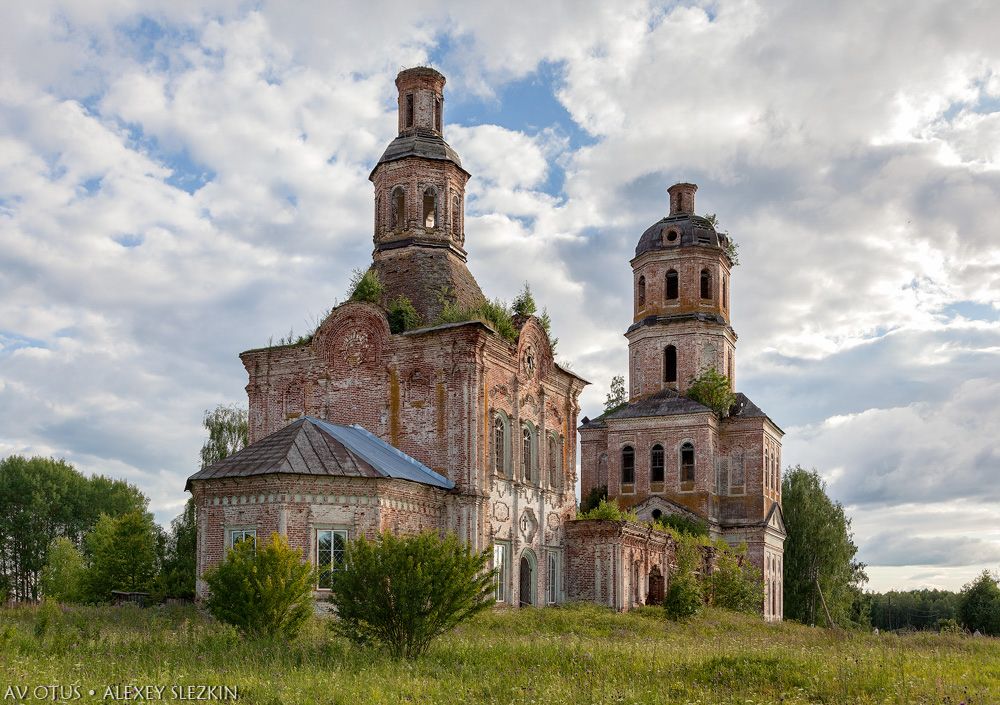 Русаново. Церковь Вознесения Господня. фасады