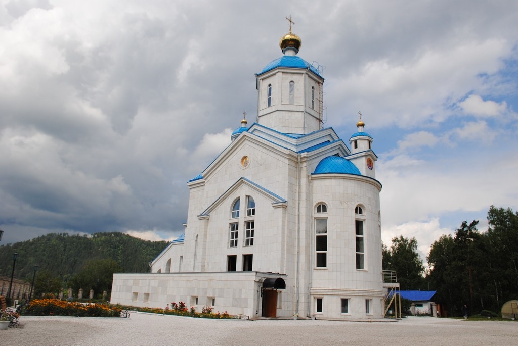Церковь Евдокии, Голубая (Шушенский район, Красноярский край). фасады, Вид с юго-востока