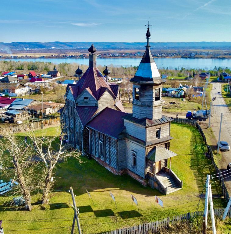 Церковь Параскевы Пятницы, Барабаново (Емельяновский район, Красноярский край). фасады, Вид с СЗ