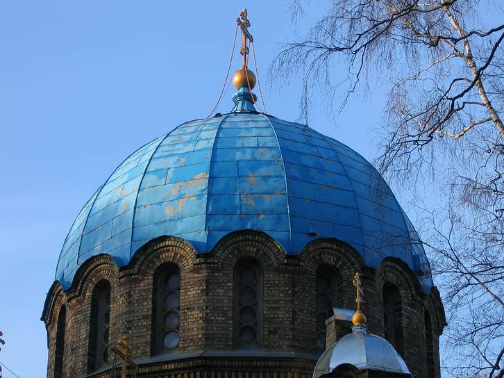 Церковь Покрова Пресвятой Богородицы, Рига (Рига, город, Латвия). архитектурные детали, Купол