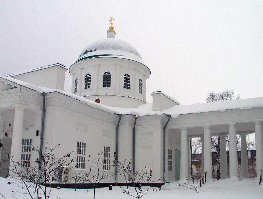 Троицкий Макариев Желтоводский монастырь. Церковь Макария Унженского и Желтоводского, Макарьево (Лысковский район, Нижегородская область). фасады