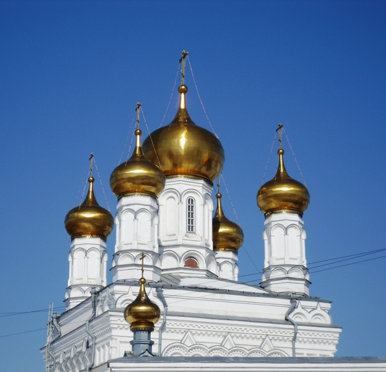 Троицкий Стефанов мужской монастырь. Церковь Троицы Живоначальной, Пермь (Пермь, город, Пермский край). архитектурные детали, купола церкви Троицы Живоначальной