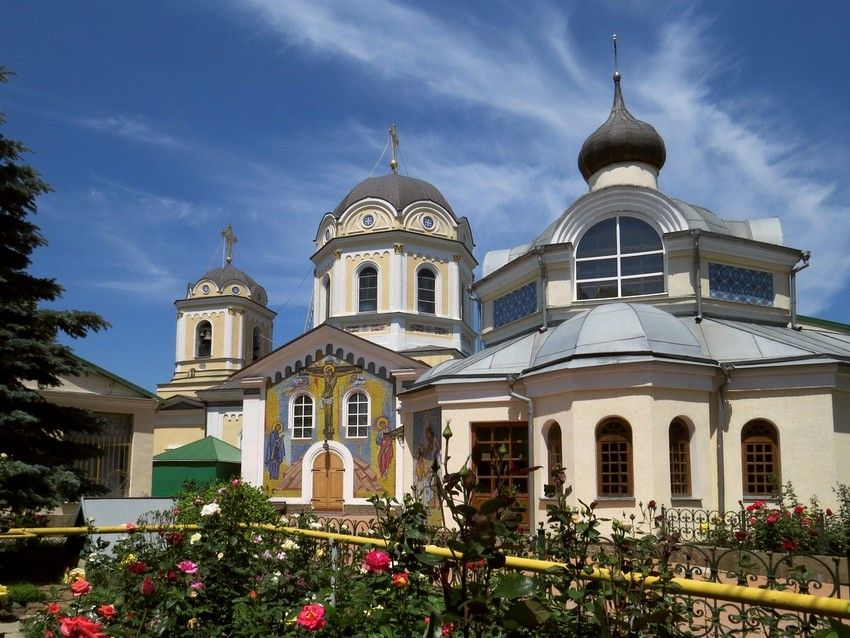 Троицкий женский монастырь, Симферополь (Симферополь, город, Республика Крым). общий вид в ландшафте