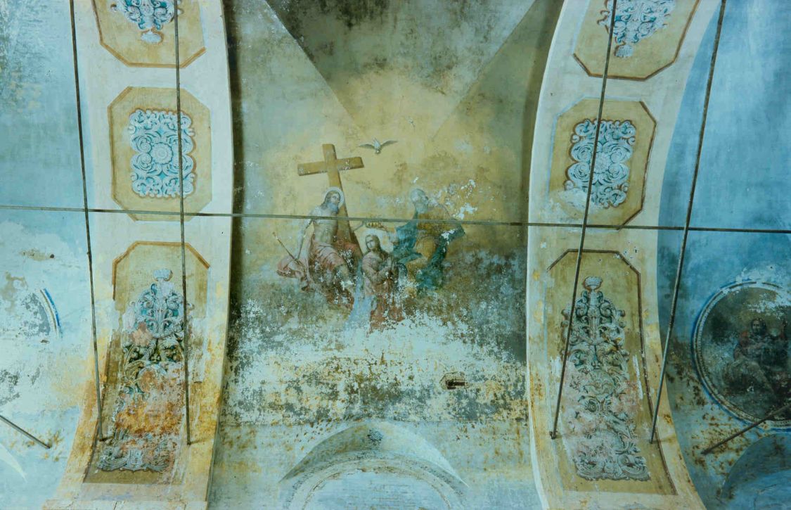 Васильевское. Церковь Василия Великого. интерьер и убранство, фото 1994