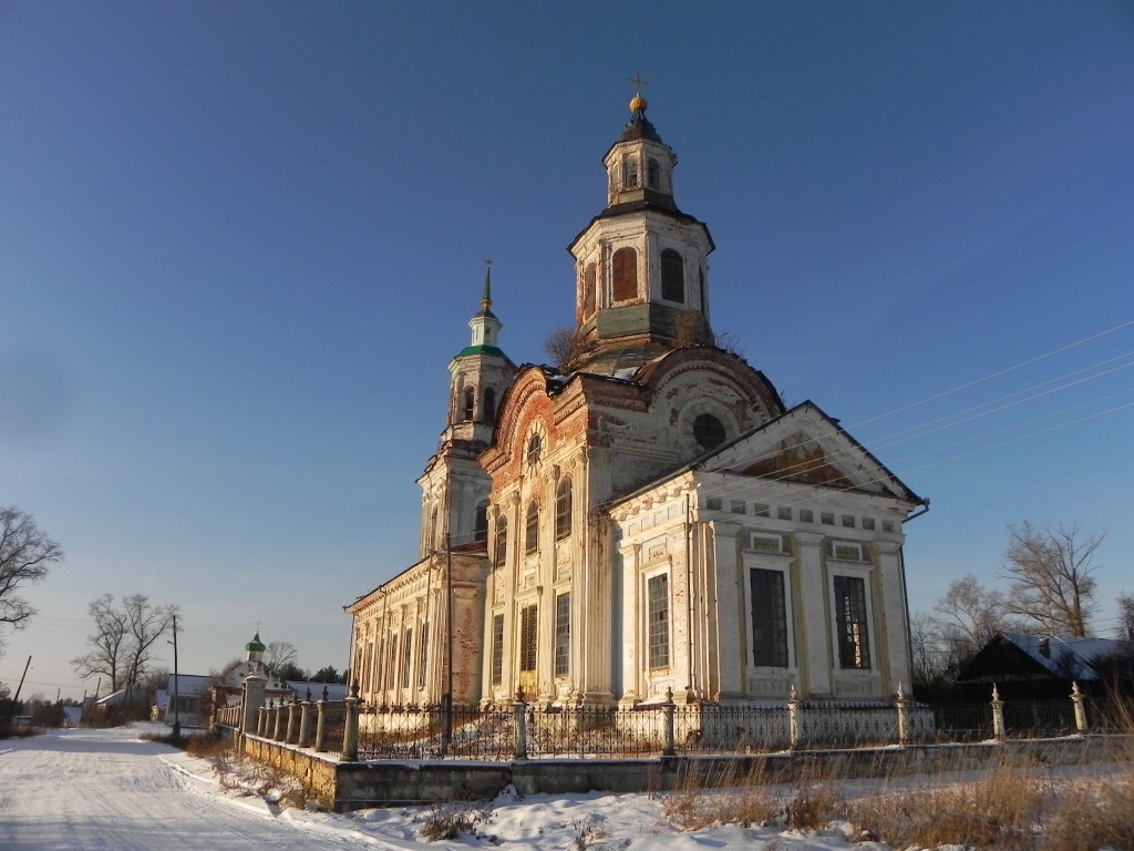 Зашижемье. Церковь Спаса Преображения. фасады