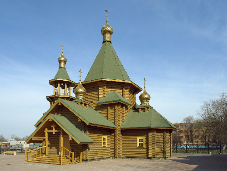Церковь Георгия Победоносца, Подольск (Подольский городской округ, Московская область). общий вид в ландшафте