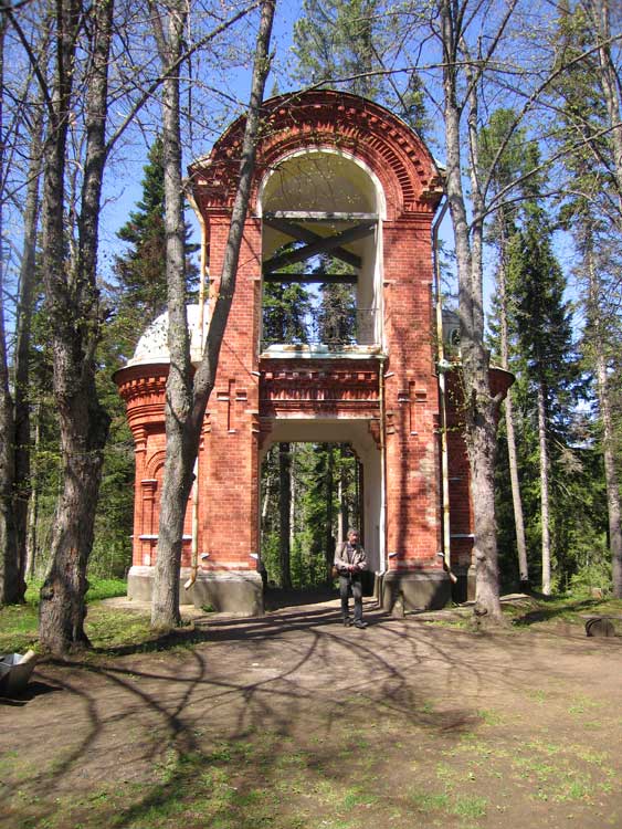 Валаамские острова. Спасо-Преображенский Валаамский монастырь. Церковь Преподобных Отцов, в посте и молитве просиявших. дополнительная информация, Колокольня церкви Преподобных Отцов, 1876 г. Архитектор Г. И. Карпов