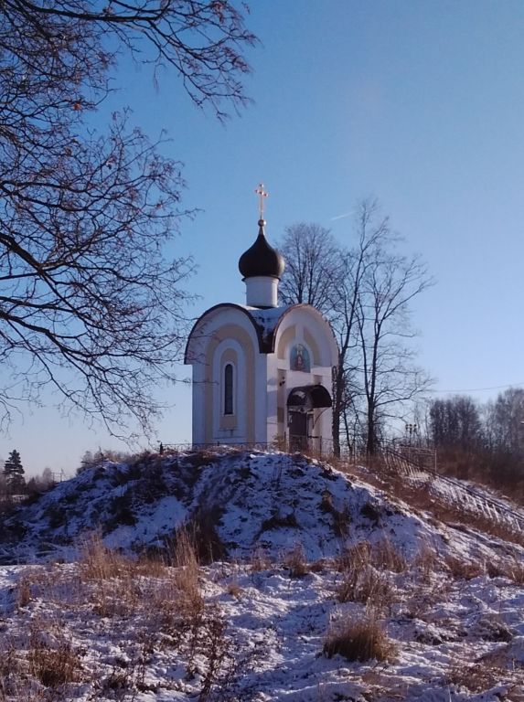 Деденево. Часовня Новомучеников и исповедников Церкви Русской. общий вид в ландшафте