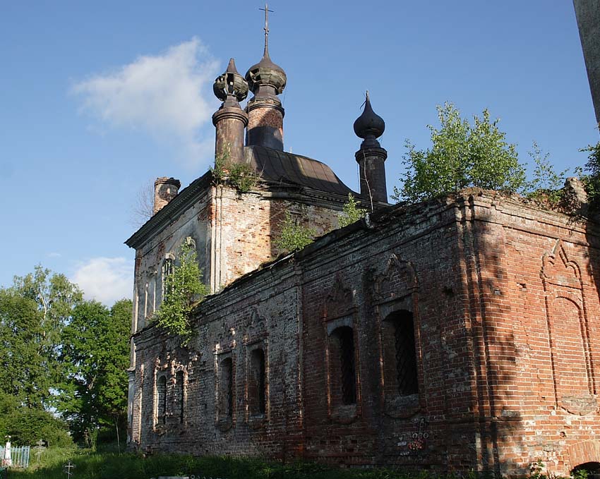 Церковь Казанской иконы Божией Матери, Герцино (Большесельский район, Ярославская область). фасады