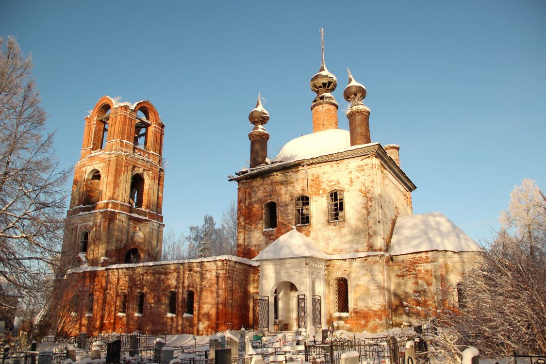 Герцино. Церковь Казанской иконы Божией Матери. фасады