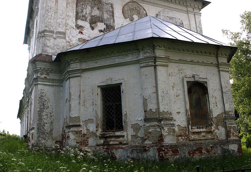 Церковь Усекновения главы Иоанна Предтечи, Николо-Молокша (Большесельский район, Ярославская область). архитектурные детали