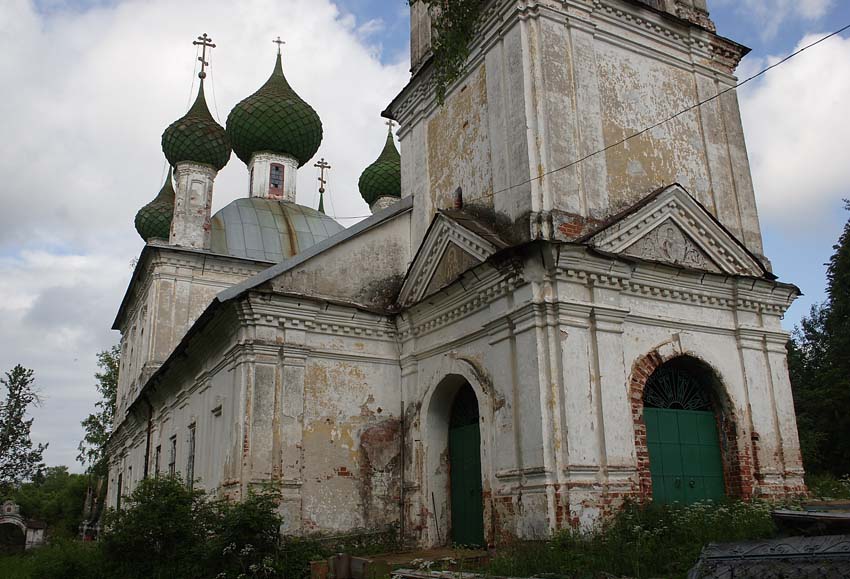 Церковь Усекновения главы Иоанна Предтечи, Николо-Молокша (Большесельский район, Ярославская область). фасады