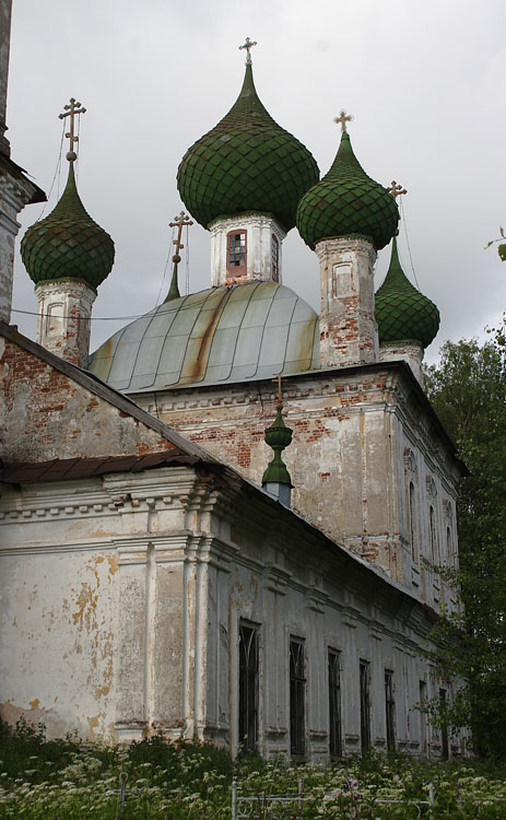 Церковь Усекновения главы Иоанна Предтечи, Николо-Молокша (Большесельский район, Ярославская область). фасады