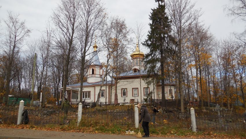 Петрозаводск. Церковь Екатерины. общий вид в ландшафте