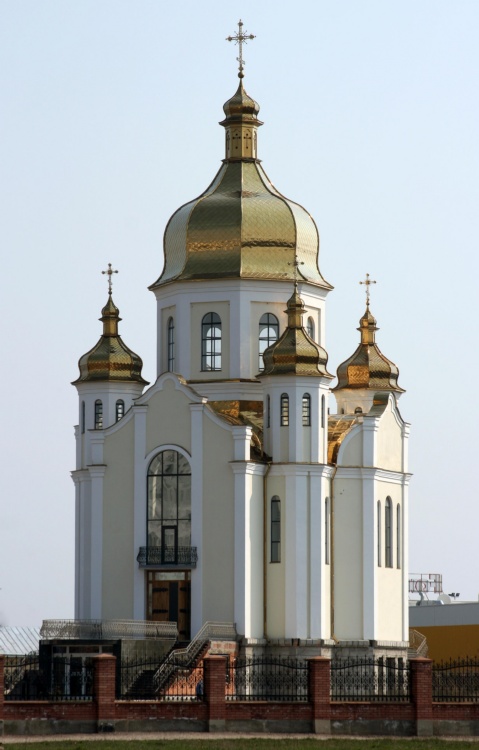 Церковь Николая Чудотворца, Запорожье (Запорожье, город, Украина, Запорожская область). общий вид в ландшафте