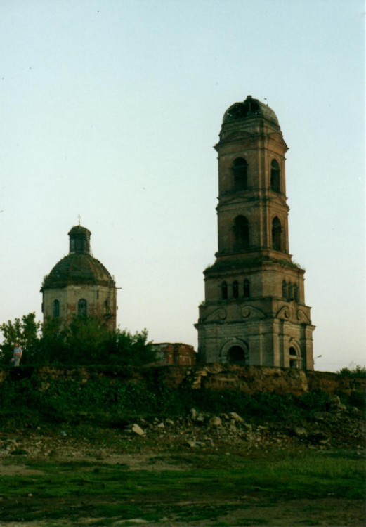 Николо-Берёзовка. Церковь Николая Чудотворца. фасады, 1990-е
