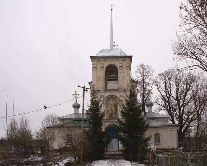 Опоки. Церковь Благовещения Пресвятой Богородицы. фасады, Вид с запада