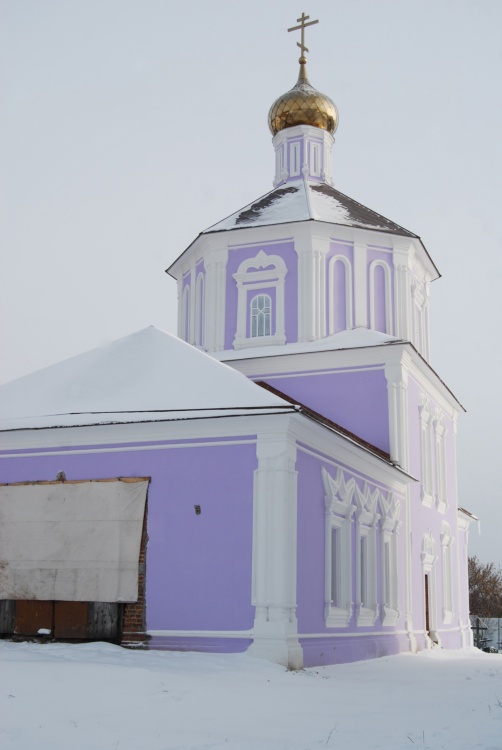 Рыльский Николаевский мужской монастырь. Церковь Воздвижения Креста Господня, Пригородная слободка (Рыльский район, Курская область). фасады