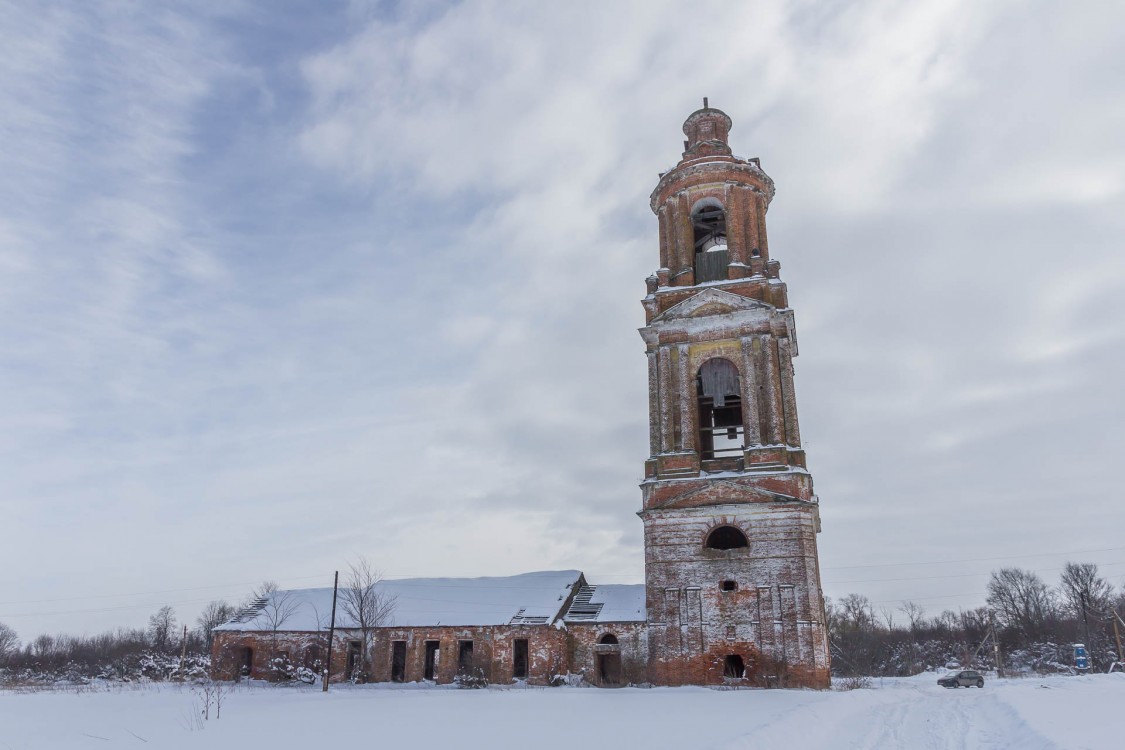Володятино. Церковь Михаила Архангела. фасады, Вид с севера