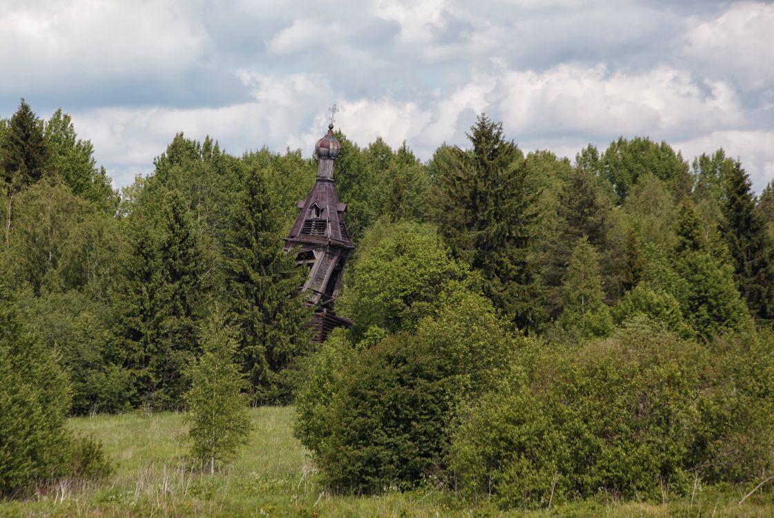 Федосьино. Колокольня церкви Параскевы Пятницы. архитектурные детали, Ещё стояла, к сожалению ближе подойти не было возможности