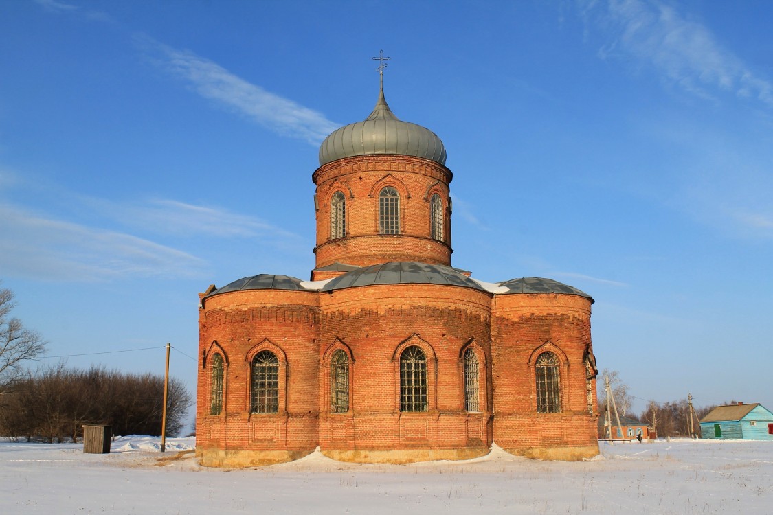 Церковь Покрова Пресвятой Богородицы, Банное (Воробьёвский район, Воронежская область). фасады