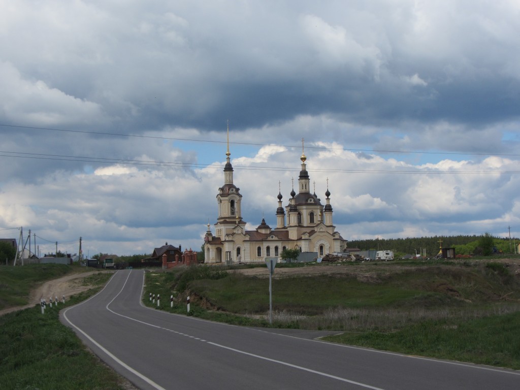 Нелжа. Церковь Николая Чудотворца. общий вид в ландшафте