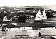 Церковь Николая Чудотворца, Храм в ландшафте села. Фото 1942 г. с аукциона e-bay.de<br>, Землянск, Семилукский район, Воронежская область