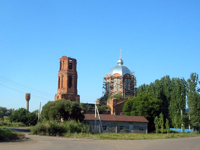 Церковь Вознесения Господня, Озерки (Бутурлиновский район, Воронежская область). общий вид в ландшафте