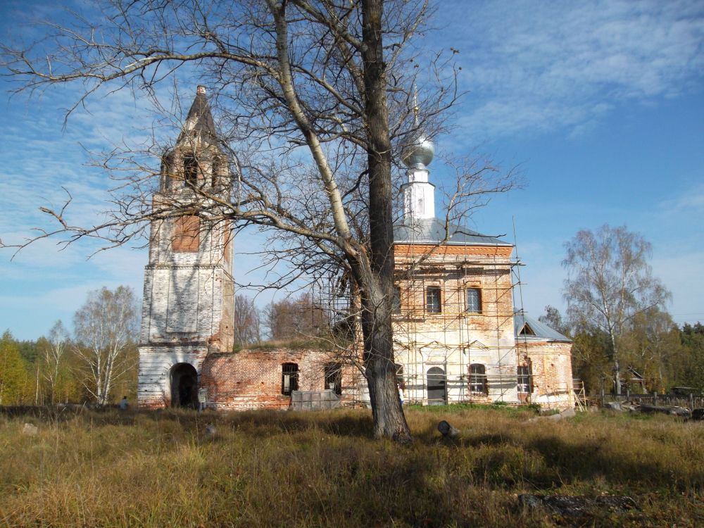 Придорожный. Церковь Димитрия Солунского. фасады, Общий вид с юга