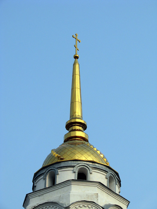 Церковь Троицы Живоначальной, Боровое (Воронеж, город, Воронежская область). архитектурные детали, Завершение колокольни