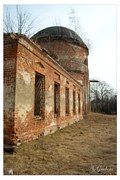 Церковь Корсунской иконы Божией Матери, внешний вид стены храма, вид со стороны колокольни<br>, Дегтево, Ярославский район, Ярославская область