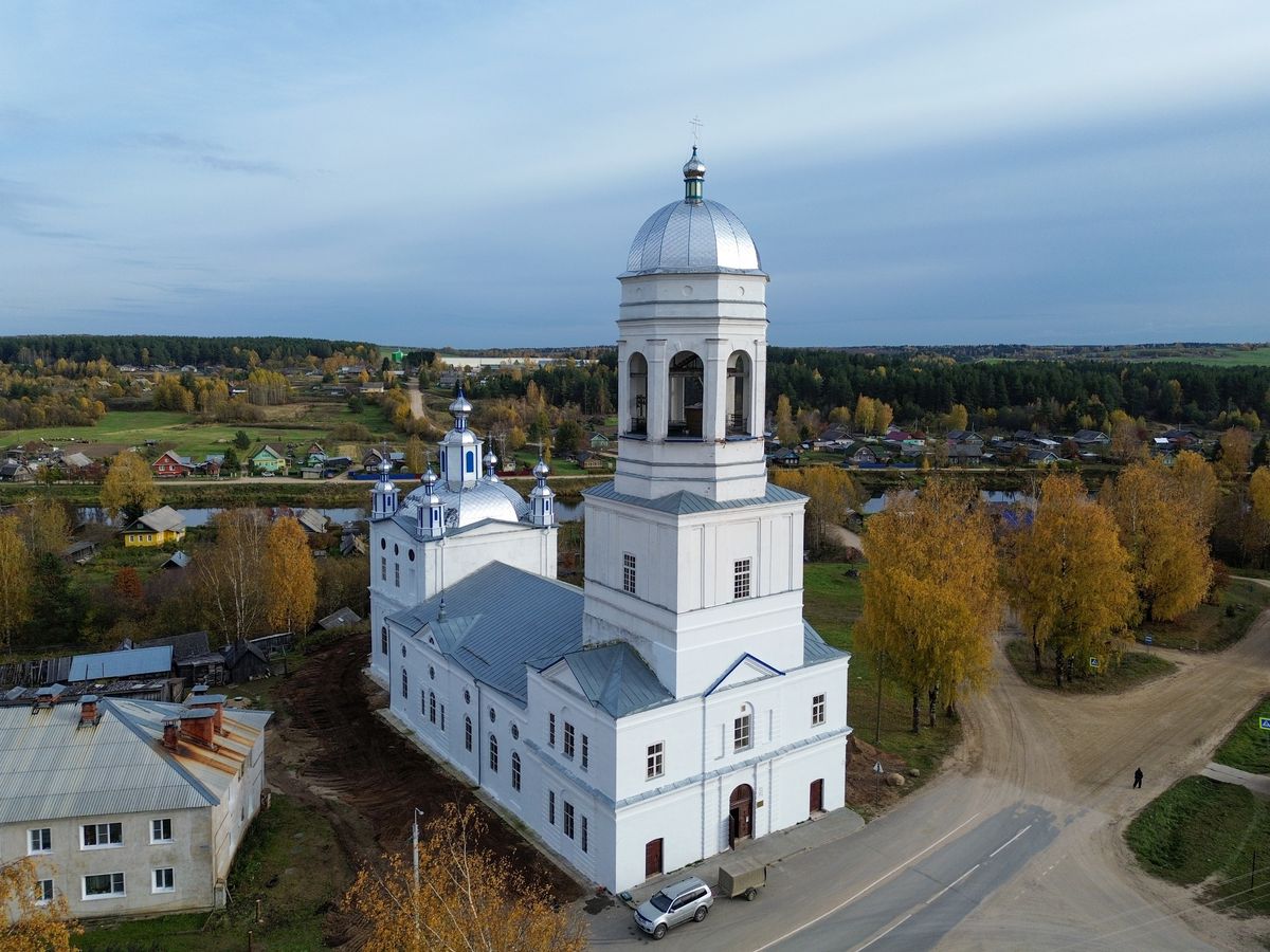 Церковь Богоявления Господня, Пежма (Вельский район, Архангельская область). фасады