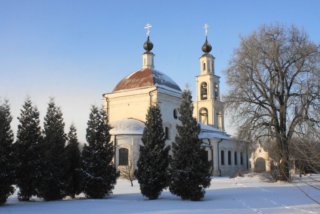 Ерино. Церковь Покрова Пресвятой Богородицы в Ерине. общий вид в ландшафте