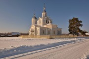 Церковь Троицы Живоначальной, Общий вид с юго-востока<br>, Китово, Касимовский район и г. Касимов, Рязанская область