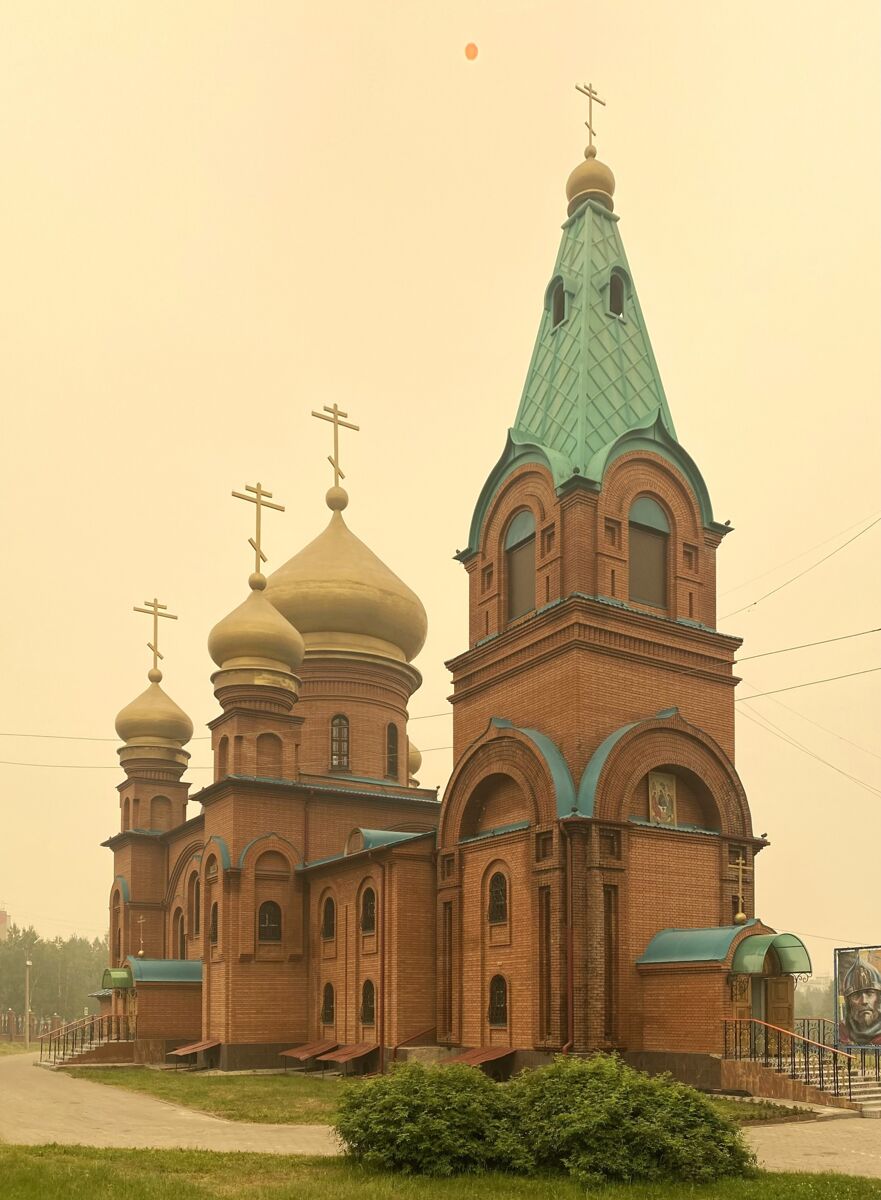Кафедральный собор Троицы Живоначальной, Тында (Тындинский район и г. Тында, Амурская область). фасады, Вид с северо-запада