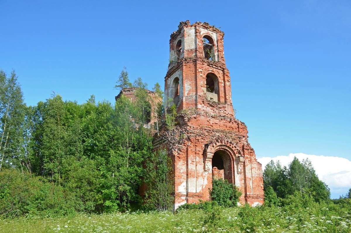 Церковь Казанской иконы Божией Матери, Русские Новики (Валдайский район, Новгородская область). фасады