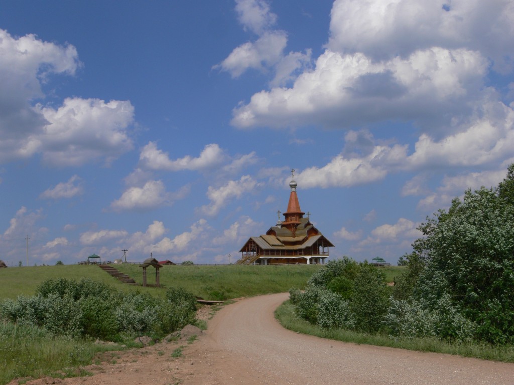 Церковь Германа и Нила Столобенских, Сосницы (Сосница) (Осташковский городской округ, Тверская область). общий вид в ландшафте