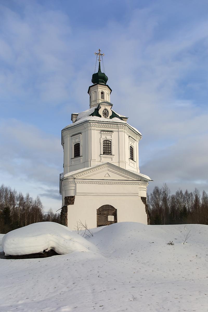 фасады. Церковь Троицы Живоначальной, Погост Кочевицы (Западнодвинский район, Тверская область)