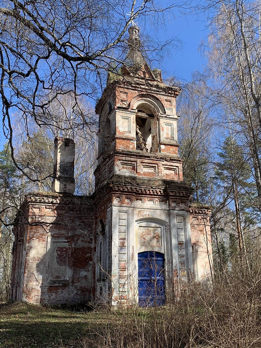 фасады. Колокольня церкви Воскресения Христова, Градолюбля (Городолюбля), урочище (Вышневолоцкий район и г. Вышний Волочёк, Тверская область)