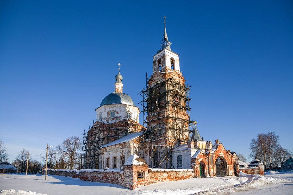 Мосейцево. Церковь Сергия Радонежского. фасады