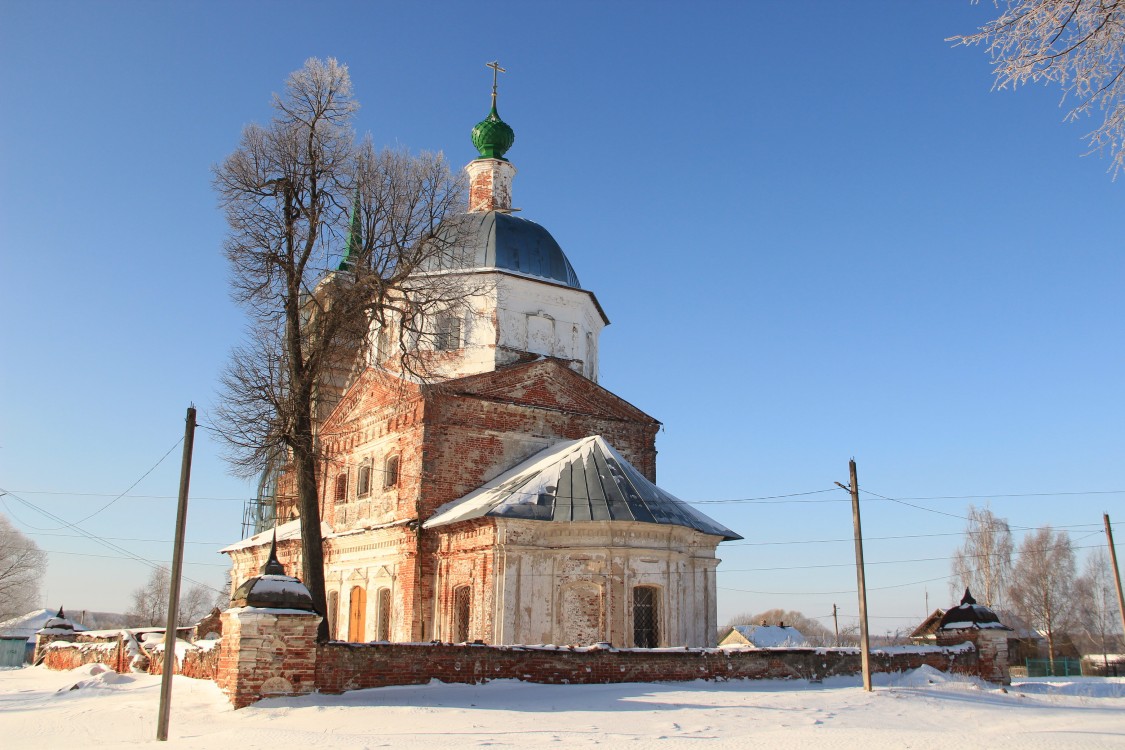 Мосейцево. Церковь Сергия Радонежского. фасады