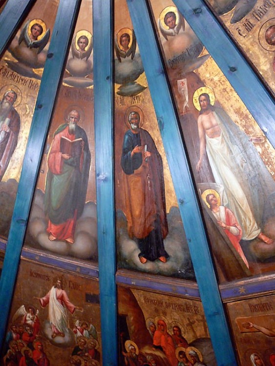 Часовня Трёх Святителей, Немята, урочище (Плесецкий район, Архангельская область). интерьер и убранство, Фрагмент небес, находящихся в Вершинино на реставрации