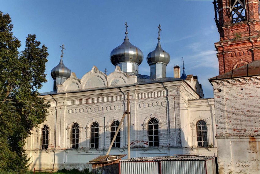 Церковь Преображения Господня (каменная), Бортниково (Ступинский городской округ, Московская область). фасады