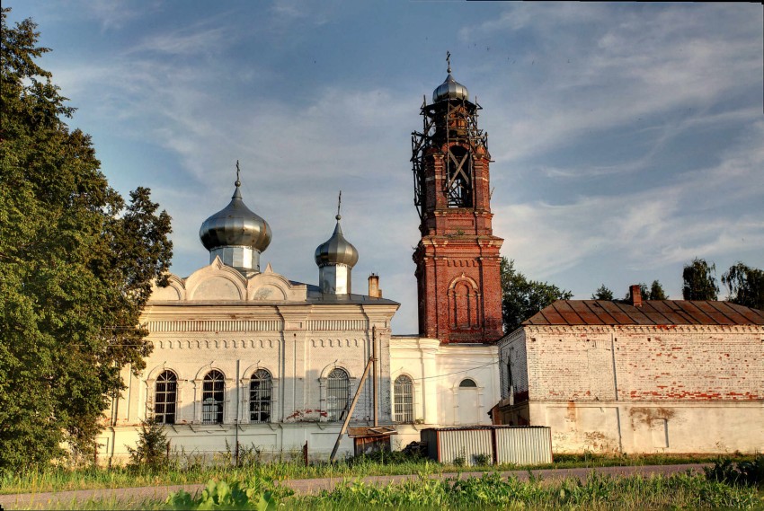 Церковь Преображения Господня (каменная), Бортниково (Ступинский городской округ, Московская область). фасады